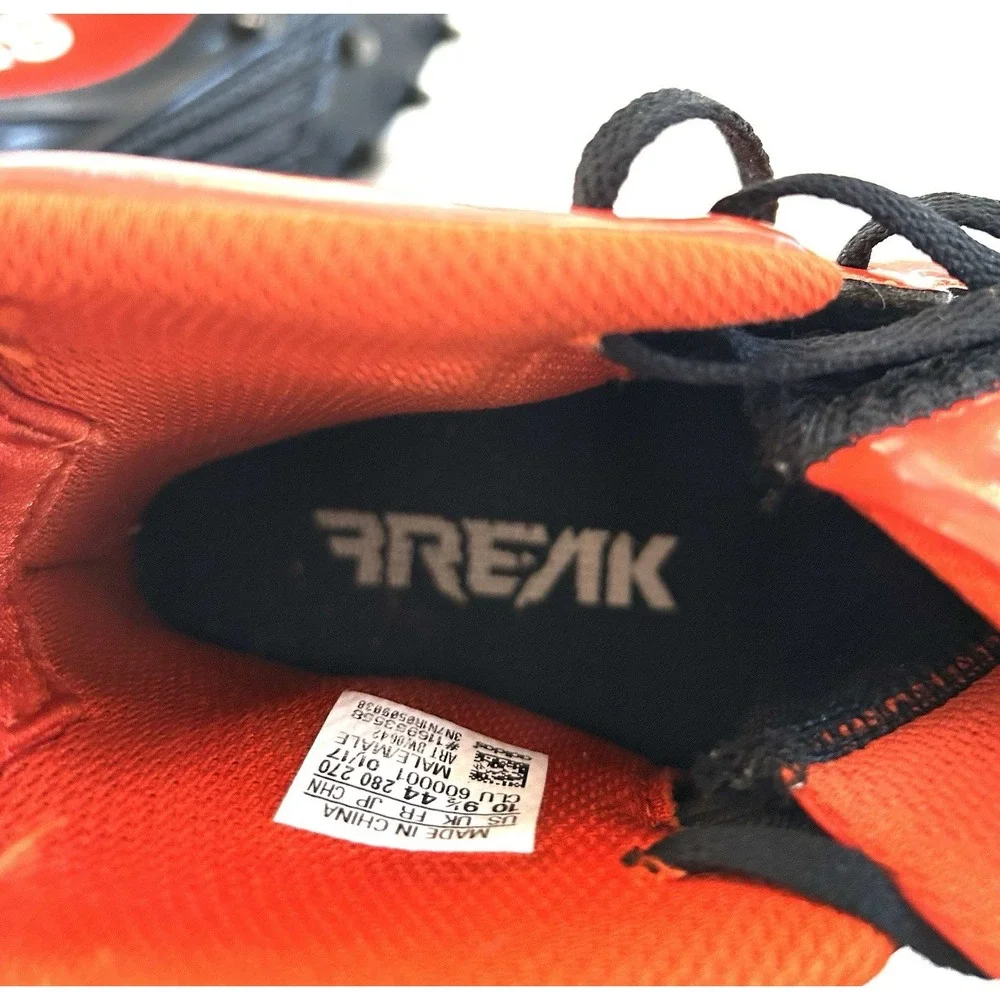 Men's Adidas Freak X Carbon Mid DS Sz 10 Black Orange EUC - Picture 6 of 7